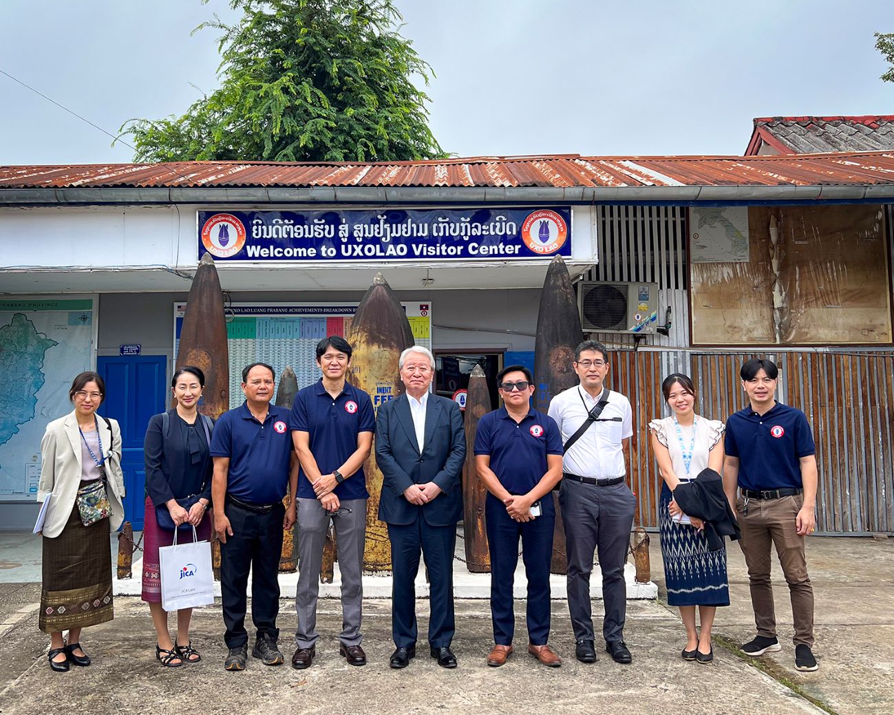 JICA President Visits the UXO Visitor Center of UXO Lao Luang Prabang