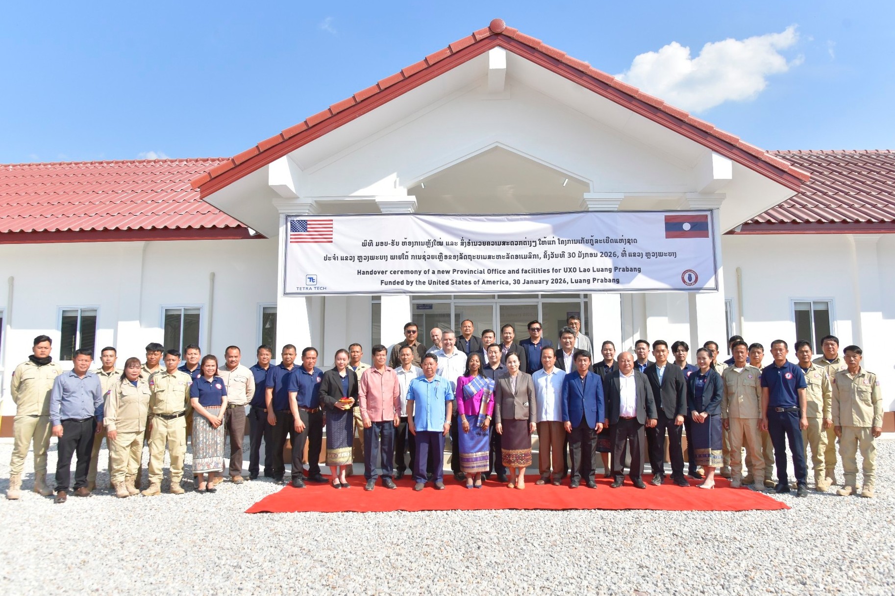 The U.S. Government Provides New Office and Facilities for UXO Lao Luang Prabang