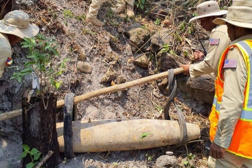 500-Pound Bomb Destroyed in Attapeu