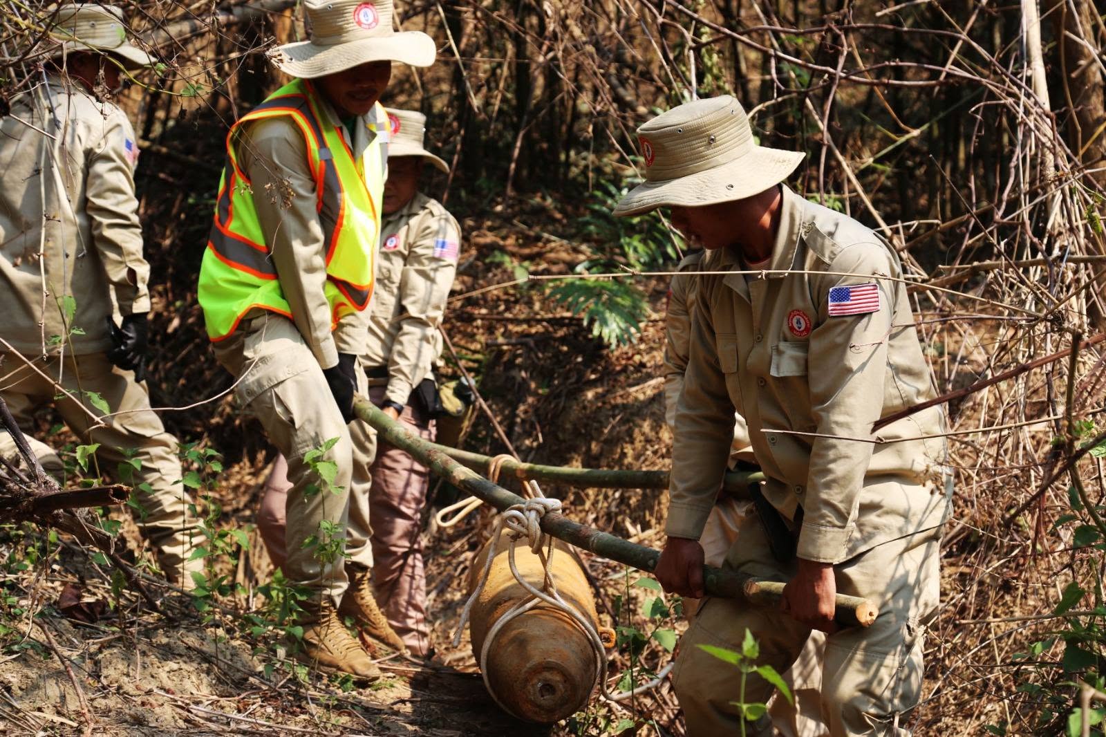 500 lb Bomb Destroyed in Luang Prabang