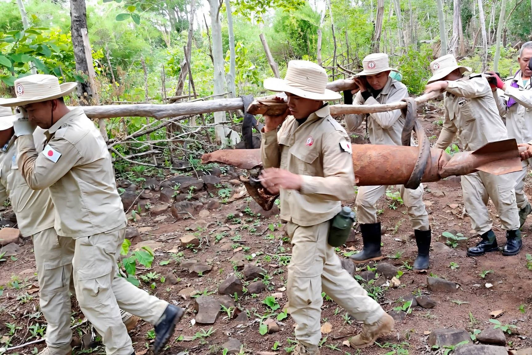 Large 500-lb Bomb Safely Destroyed in Champasak