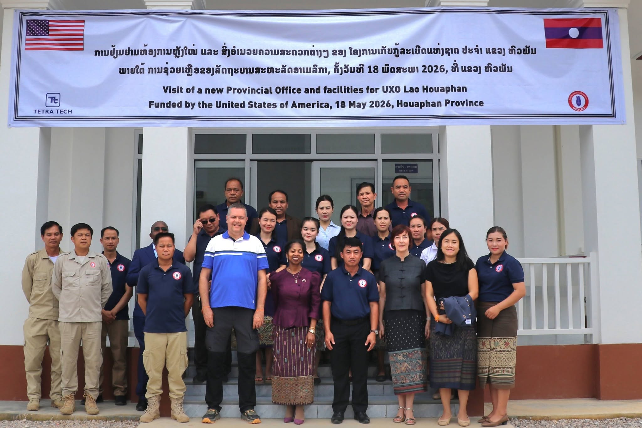 Delegation From The U.S. Embassy Visits UXO Lao Huaphan