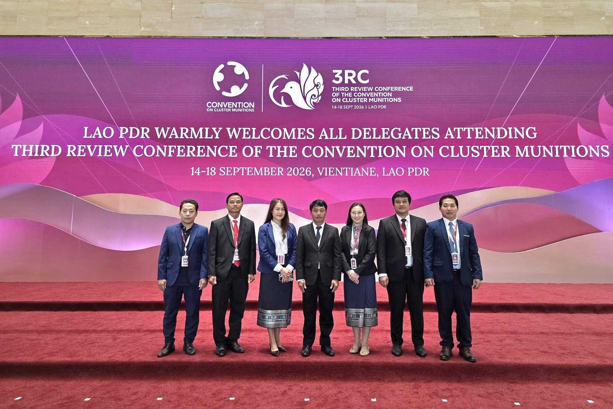 UXO Lao Delegation Participate in the 3RC CCM in Vientiane